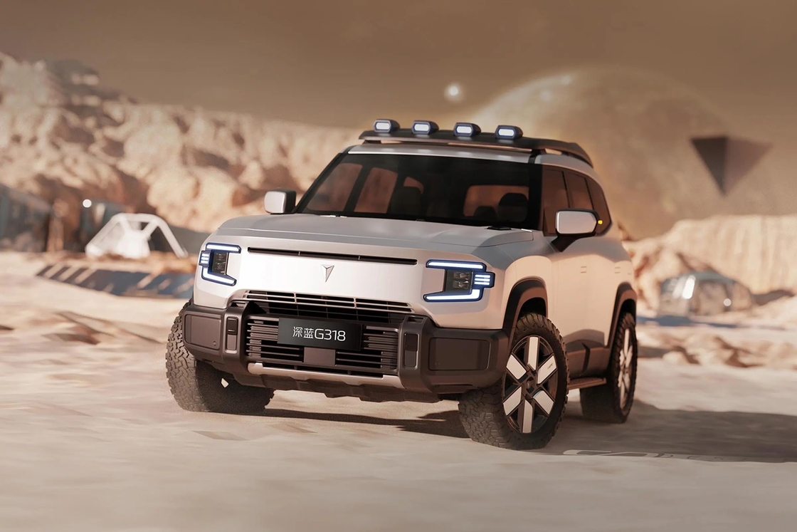 ชานแกน ดีพีบลู เชนแลน G318 4ล้อ SUV ไฮบริดไฟฟ้า 4WD Off-road Ev Car รถพลังงานใหม่