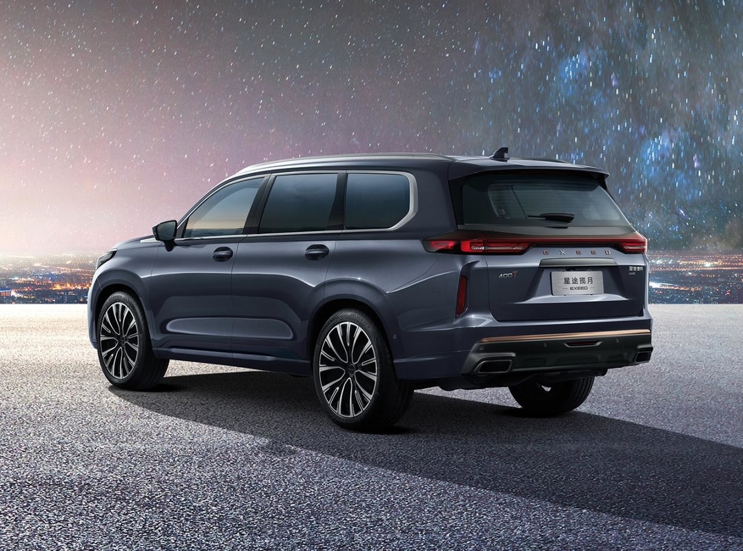 ความเร็วสูงสุด 195 กิโลเมตรต่อชั่วโมง รถเบนซิน Chery 5 ประตู 7 ที่นั่ง EXEED VX SUV