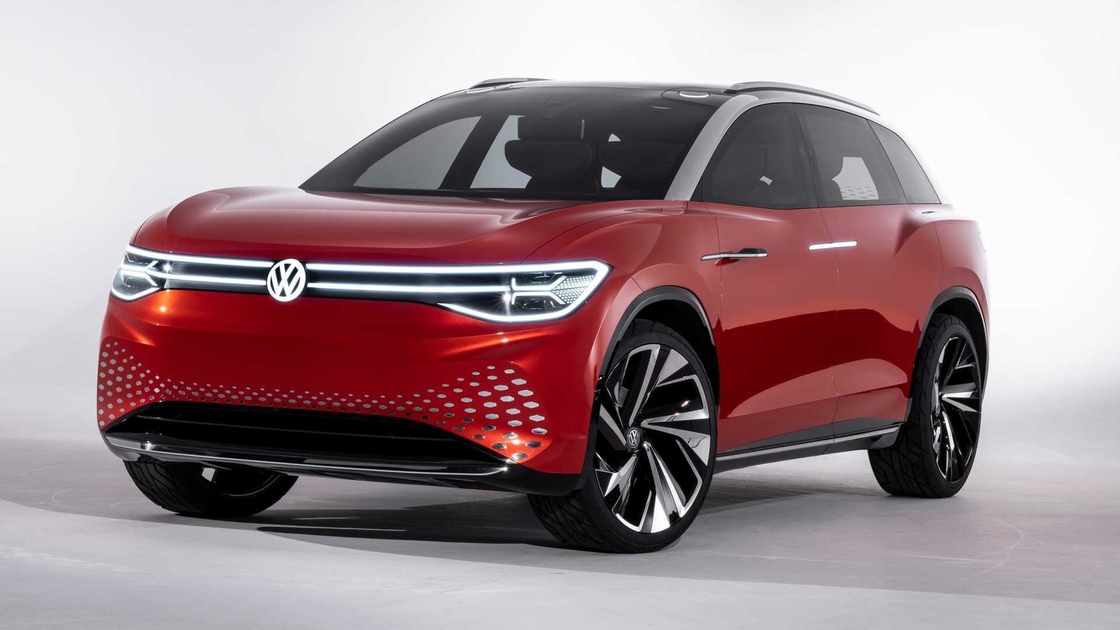 VW ID6 SUV รถยนต์ไฟฟ้าใหม่ รถยนต์ใช้ 7 ที่นั่ง ID 6 Crozz PRO รถไฟฟ้าสําหรับ Volkswagen