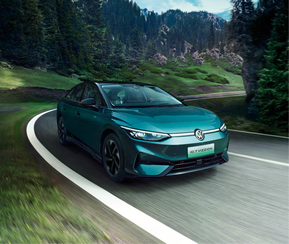 พลังงานไฟฟ้าบริสุทธิ์ของ Volkswagen EV Car ID7 Sedan Type 5 ความจุ
